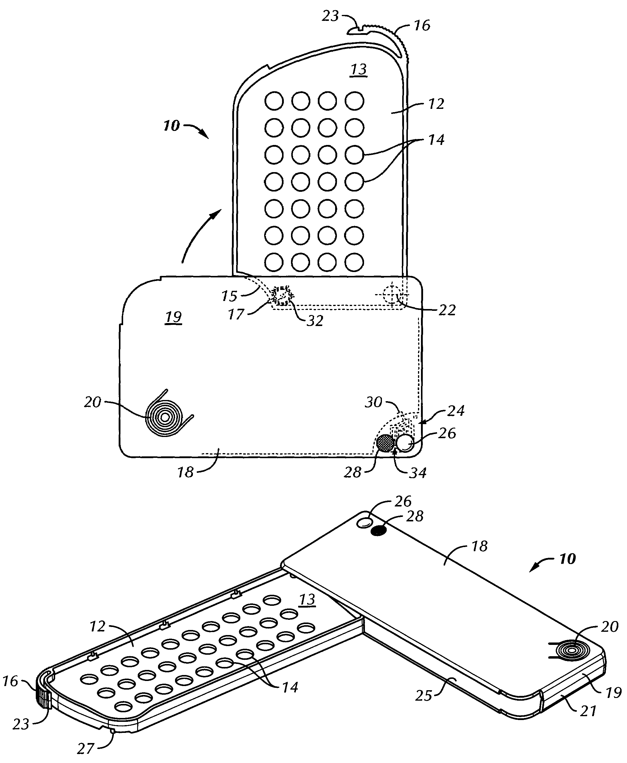 Alarmed tablet dispenser