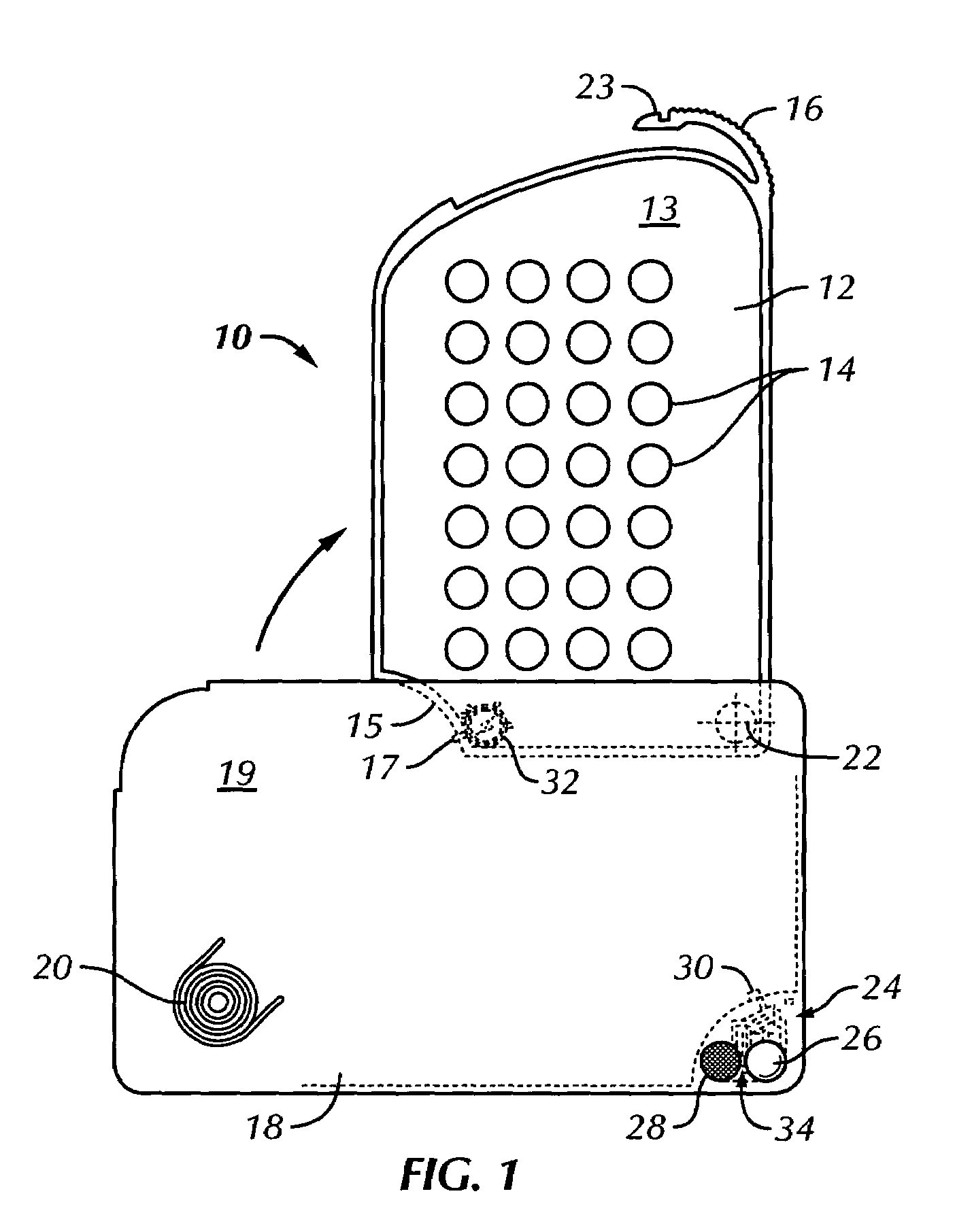 Alarmed tablet dispenser