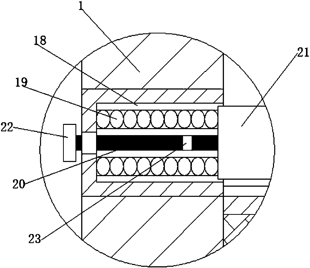 Separation device for atomized copper powder