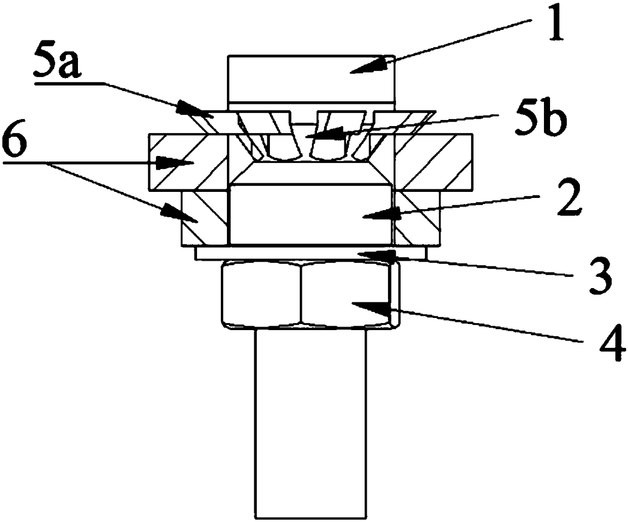 Turnover unilateral bolt fastener