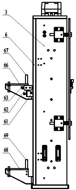 Slide box rotating and lifting structure for bone marrow smear scanner