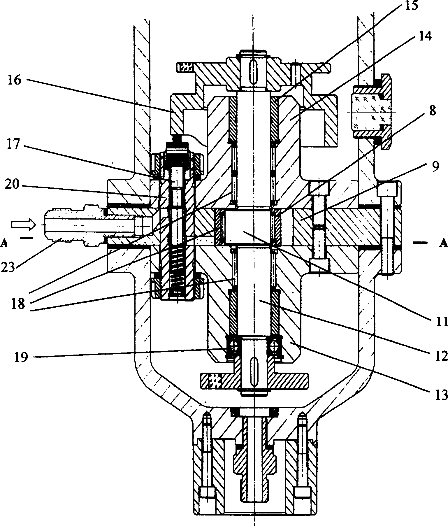 Carbon dioxide transcrisis refrigeration circulation rolling rotor energy recovery device