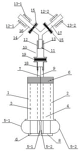 Multifunctional combined double-tube syringe