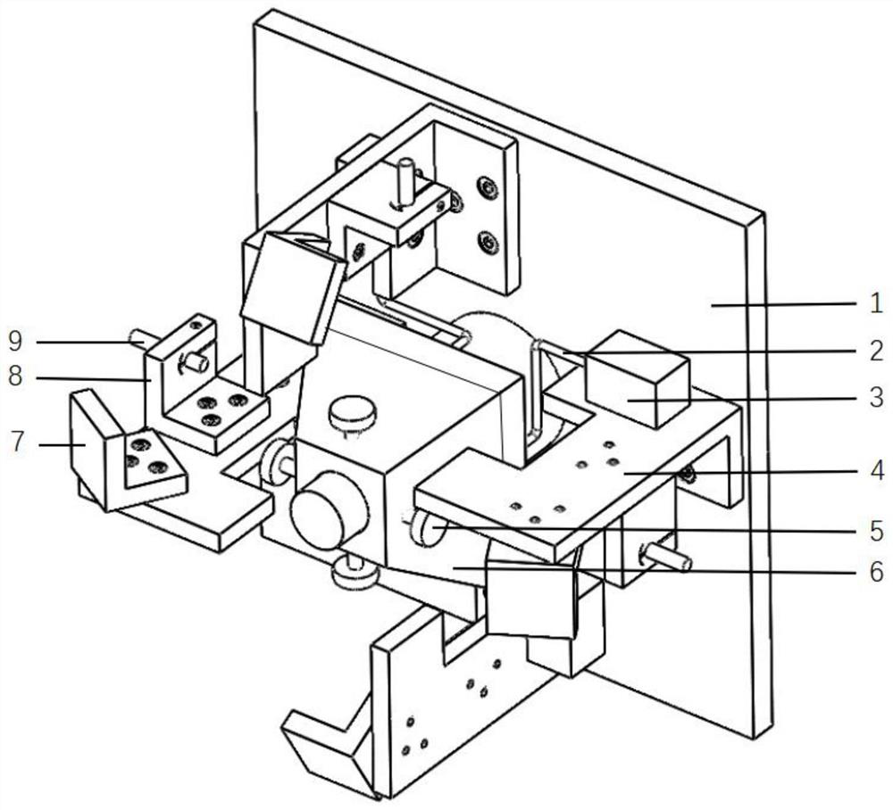 Air bearing spindle rotation error detection and compensation device and method based on reflection principle