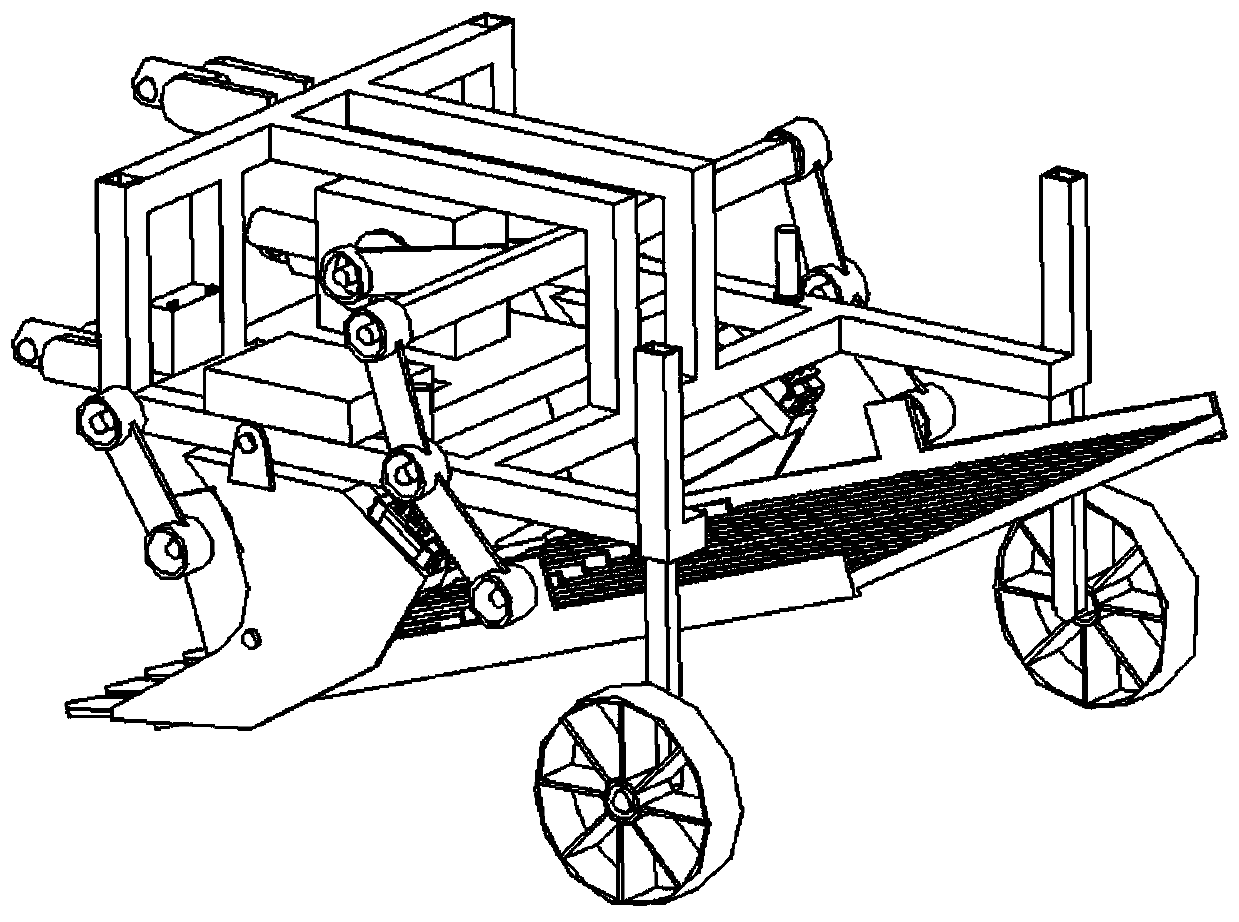 Intelligent harvesting system for long rhizome crops