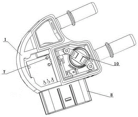 Integrated type filter fuel oil heating and water level sensing device