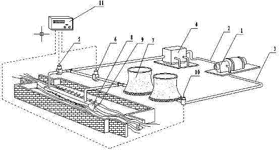 Circulating water recycling and cooling system for thermal power plant