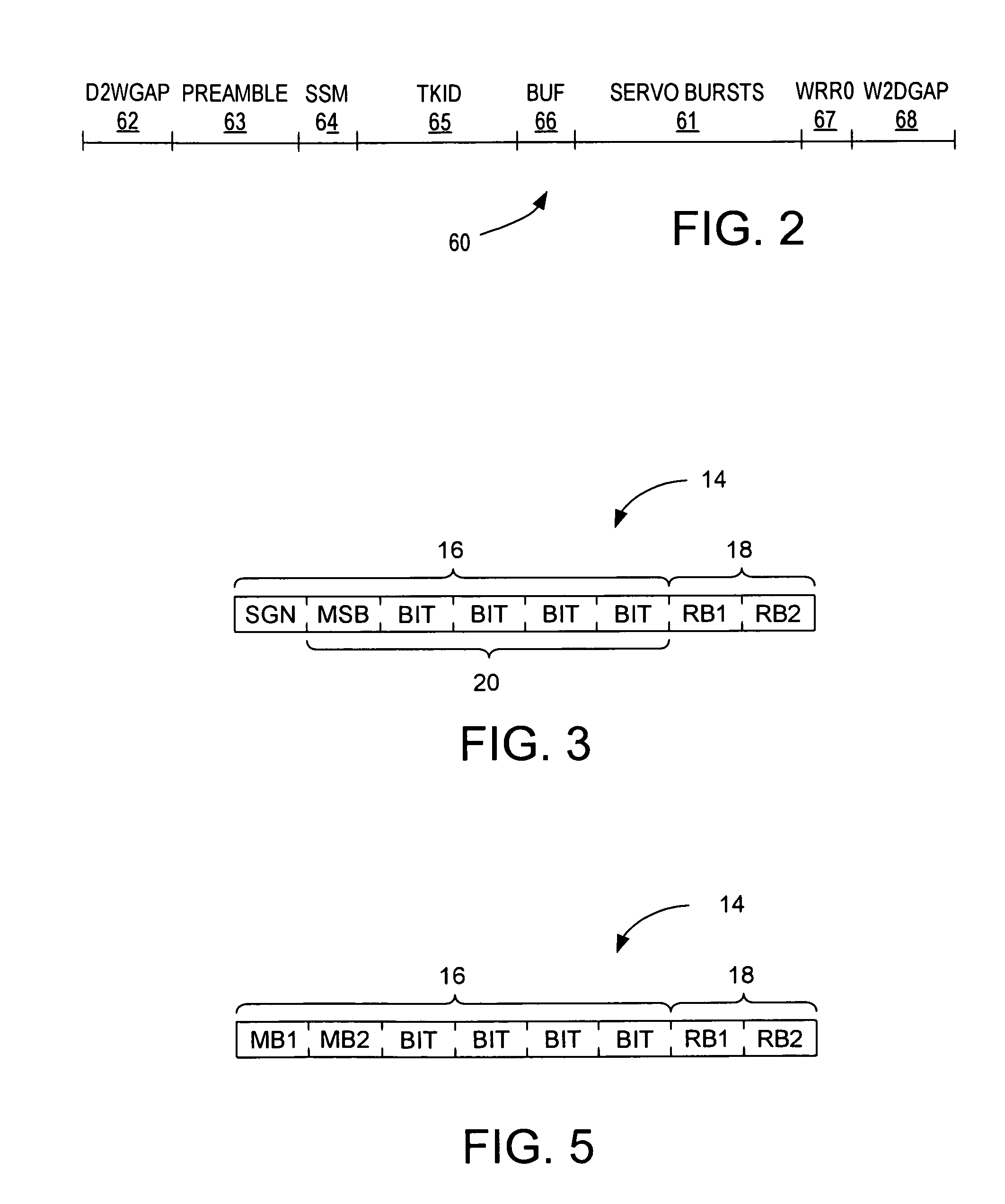 Magnetic disk having efficiently stored WRRO compensation value redundancy information and method for using the redundancy information