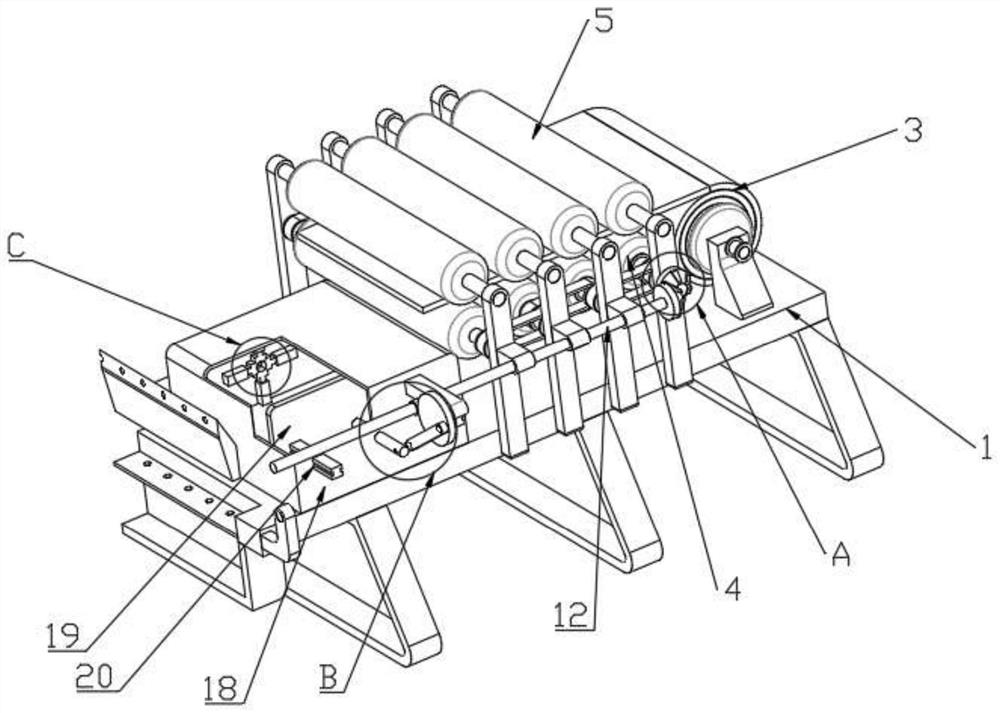 Unreeling machine convenient for cutting for hardware machining