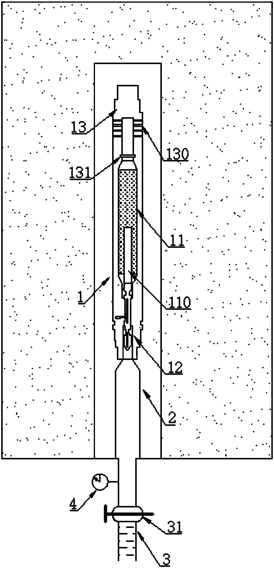 Gas-liquid combination directional cracking device and method