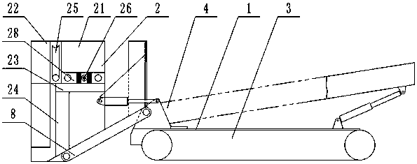 Crawler-type T-shaped scraping plate machine coal collecting mechanism