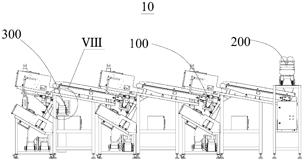 Combined sorting device and combined sorting machine