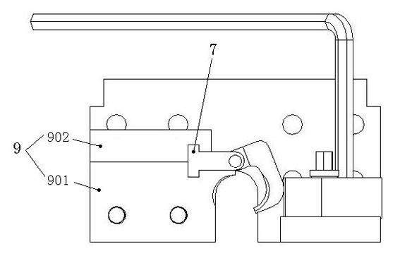 Gear rack type self-locking rope clip