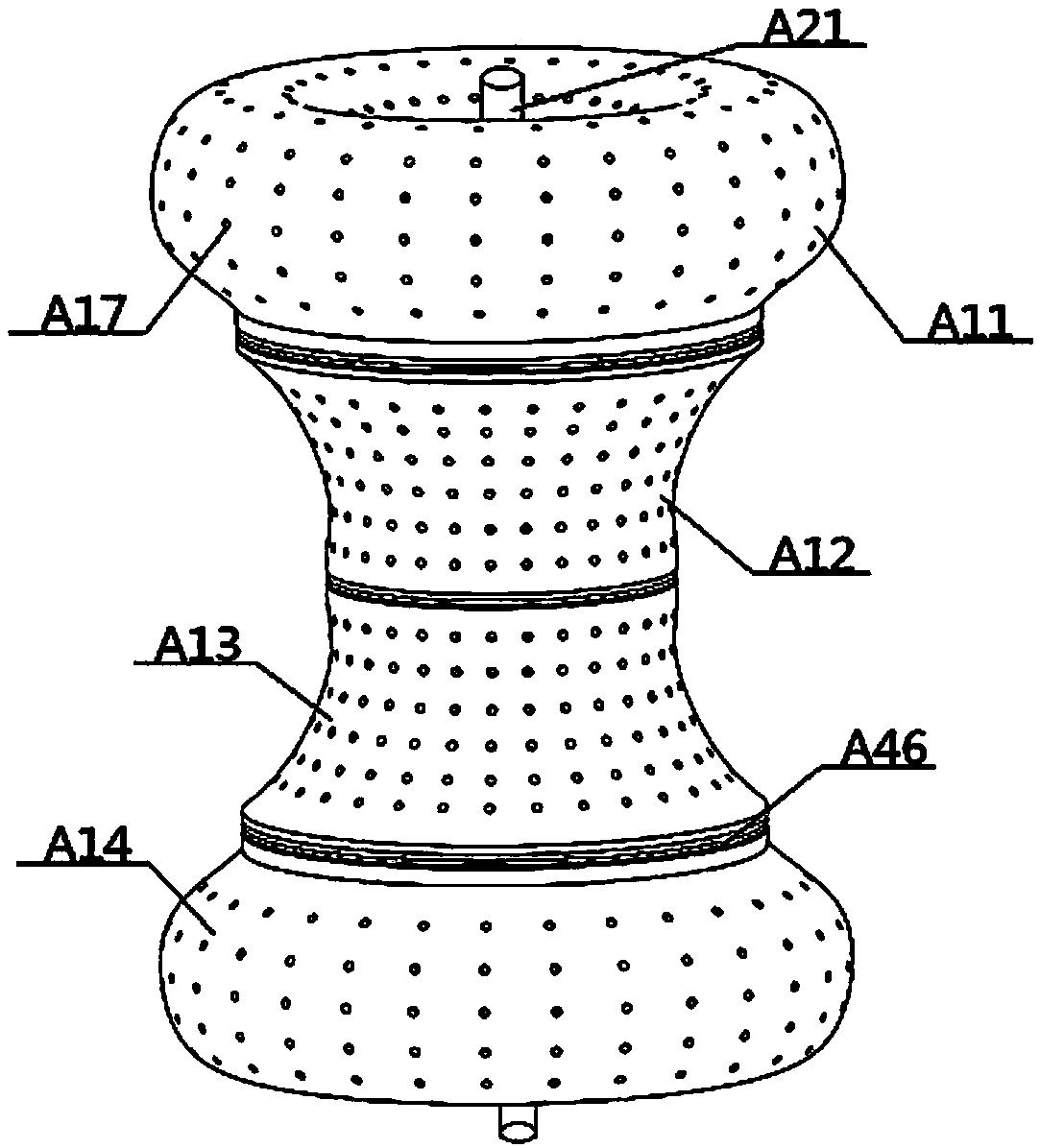 Refining mixing system used in solvent extraction refining wet phosphoric acid process