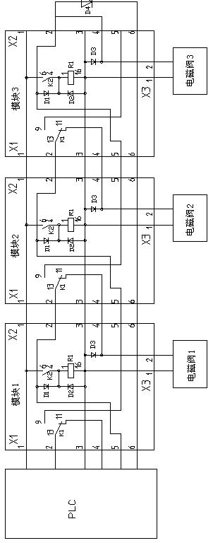 Blowing valve interlock control device