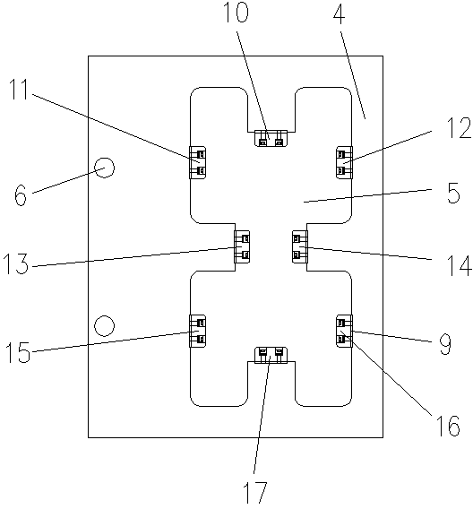 Sector-shaped section overhauling arc butting device of H-type blank continuous casting machine