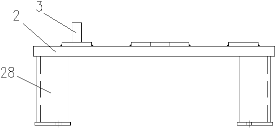 Sector-shaped section overhauling arc butting device of H-type blank continuous casting machine