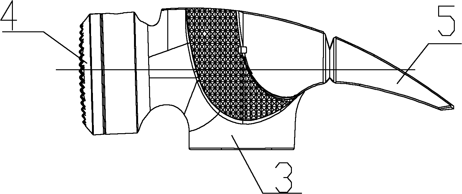 Combined titanium alloy hammer