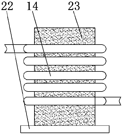 Rack assembly oil stain cleaning device for slurry pump manufacturing