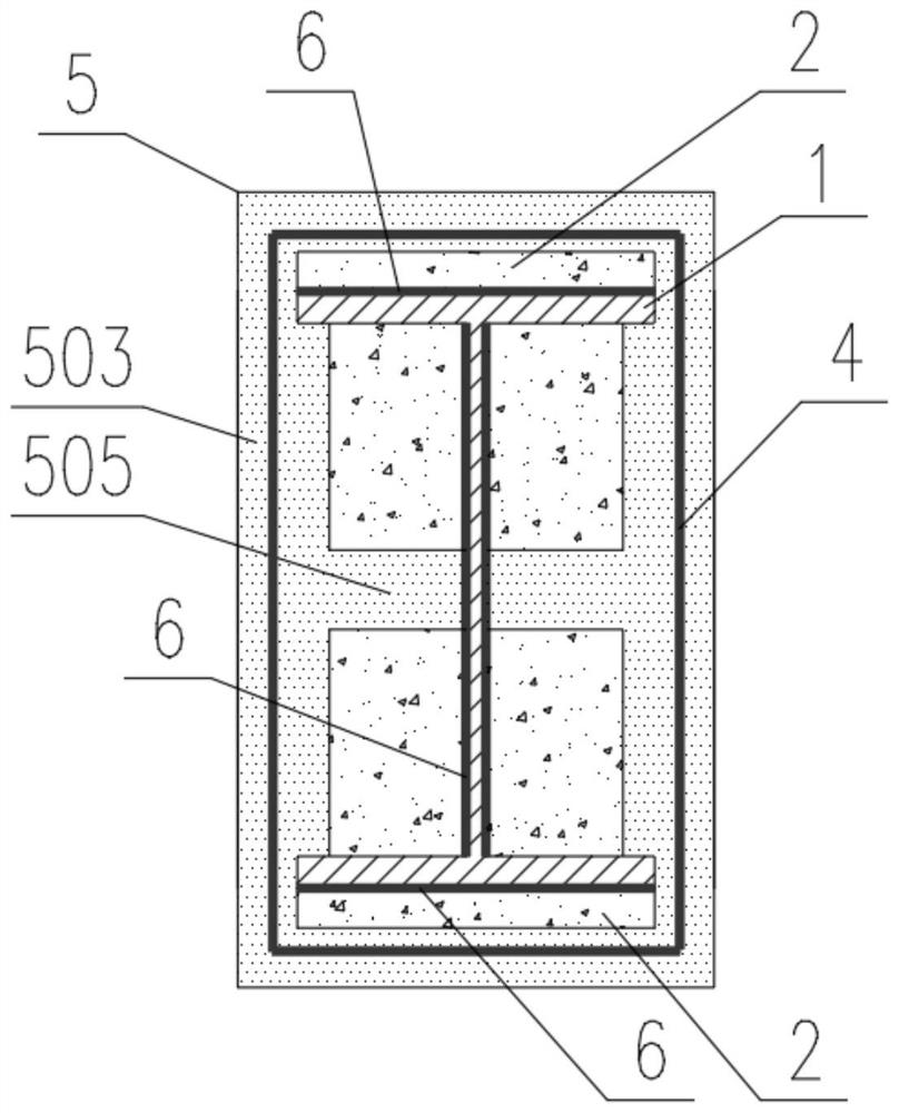 Uhpc-based I-shaped steel beam fireproof and anticorrosion structure