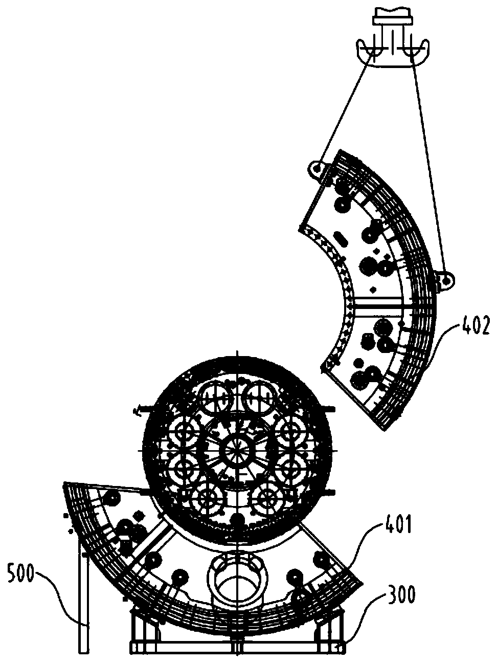 Block type shield tunneling machine factory assembly method