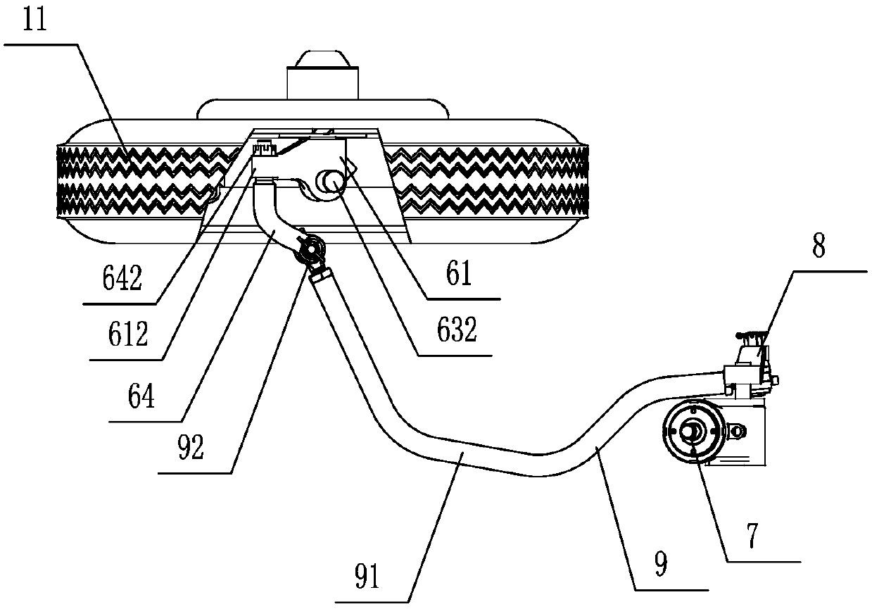 Independent type steering and suspension fork system of three-wheeled vehicle