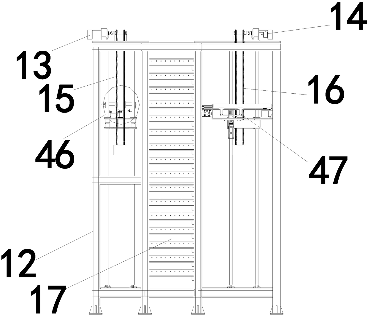 Automatic production line from magnetic tile forming to kiln sintering and realizing method thereof