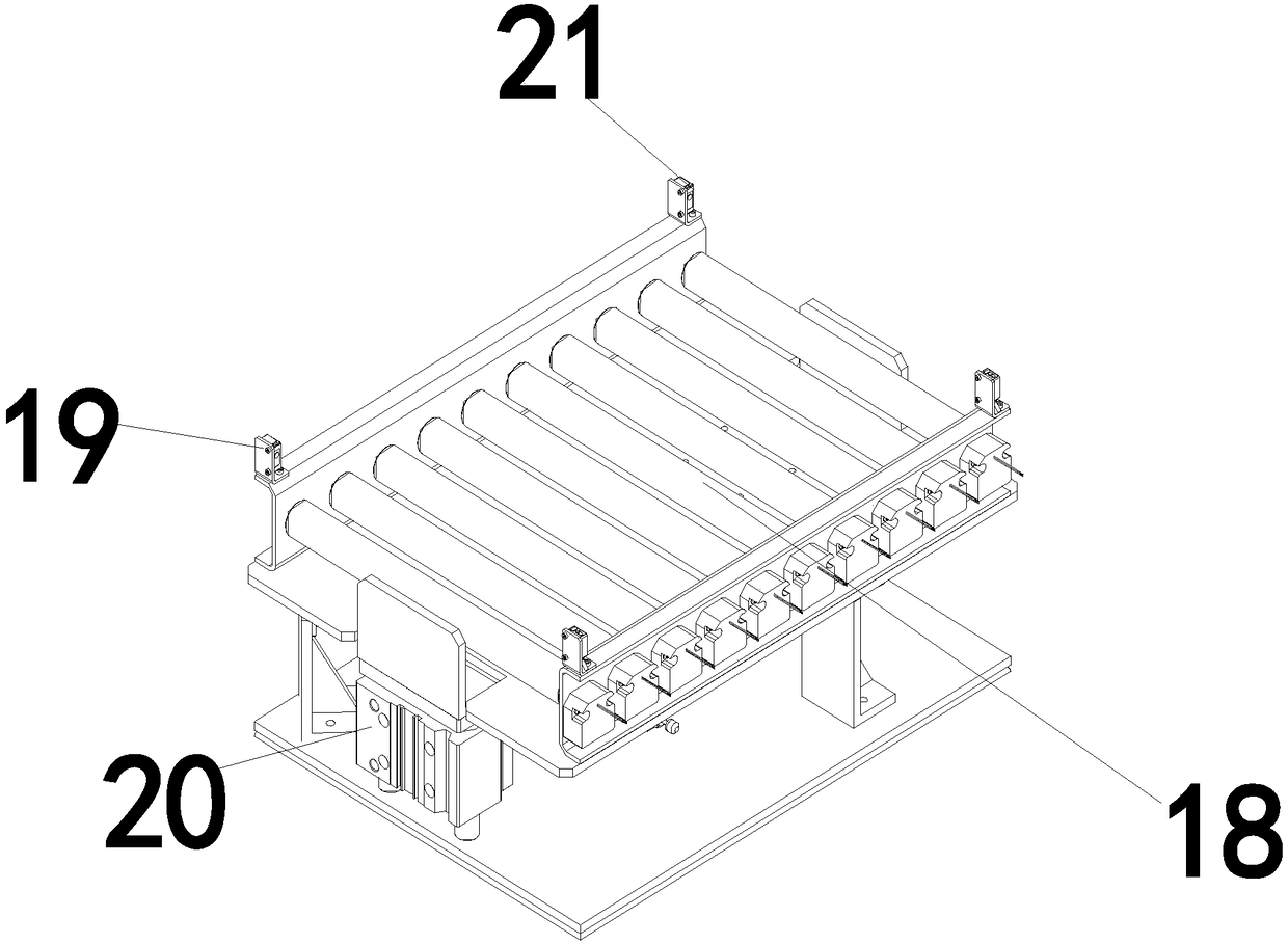 Automatic production line from magnetic tile forming to kiln sintering and realizing method thereof