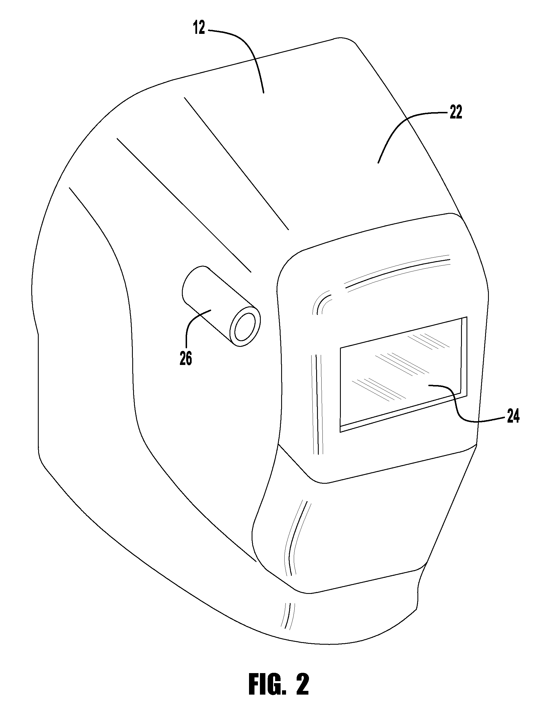 Welding helmet with heads up display