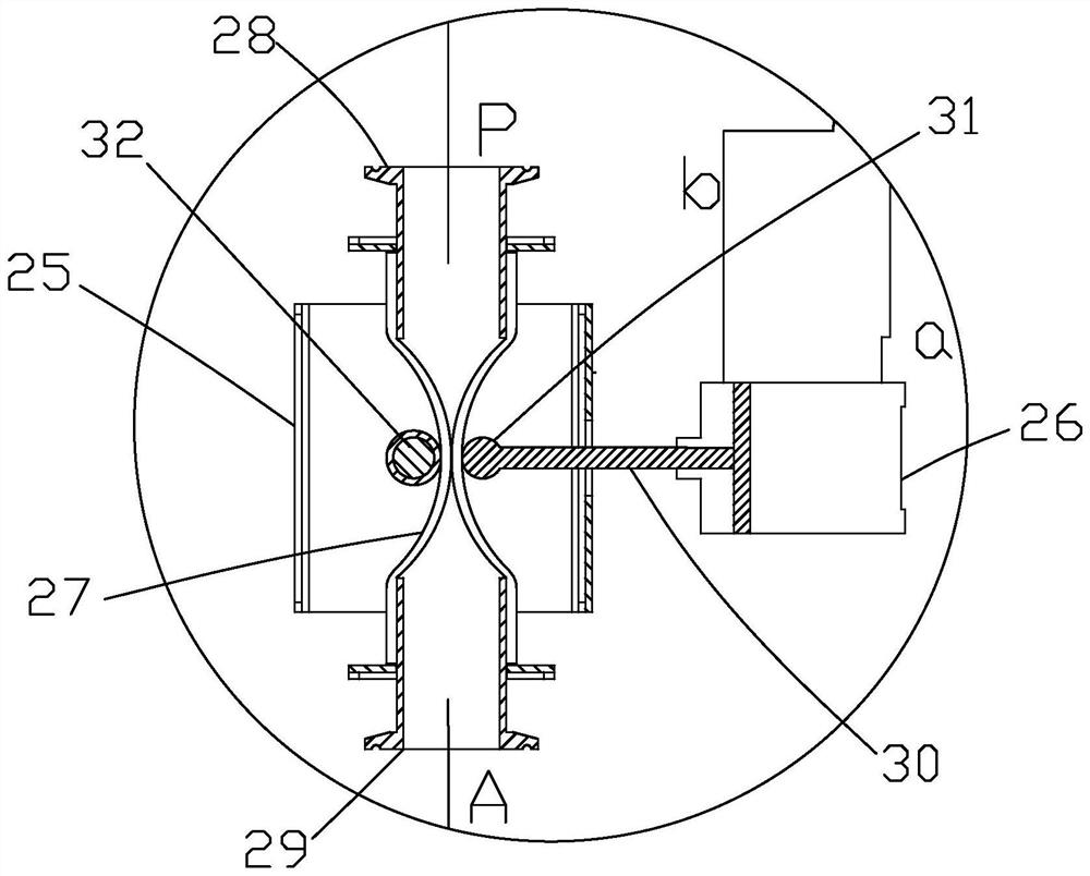 Pure mechanical pneumatic control logic actuator of vacuum toilet