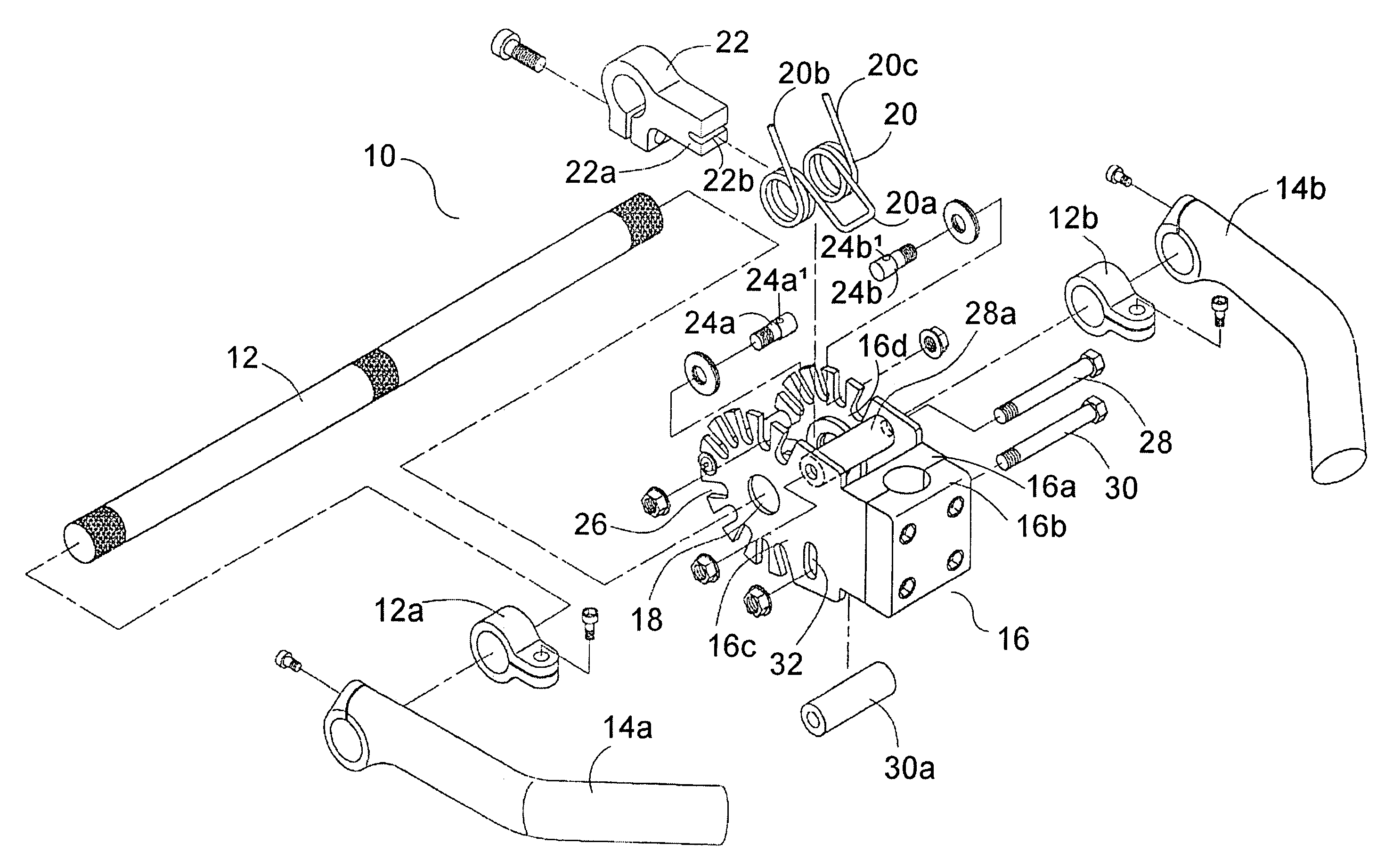 Handlebar shock absorbing system for bicycles