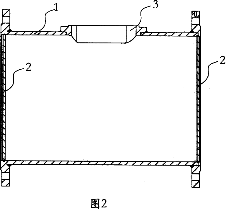 Shell of water flowmeter and its manufacture method