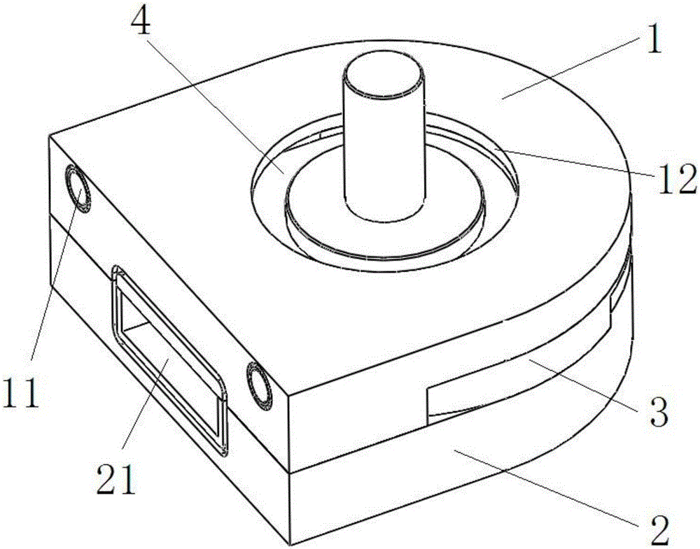 Abrasive wheel tank of substrate glass grinder and grinder