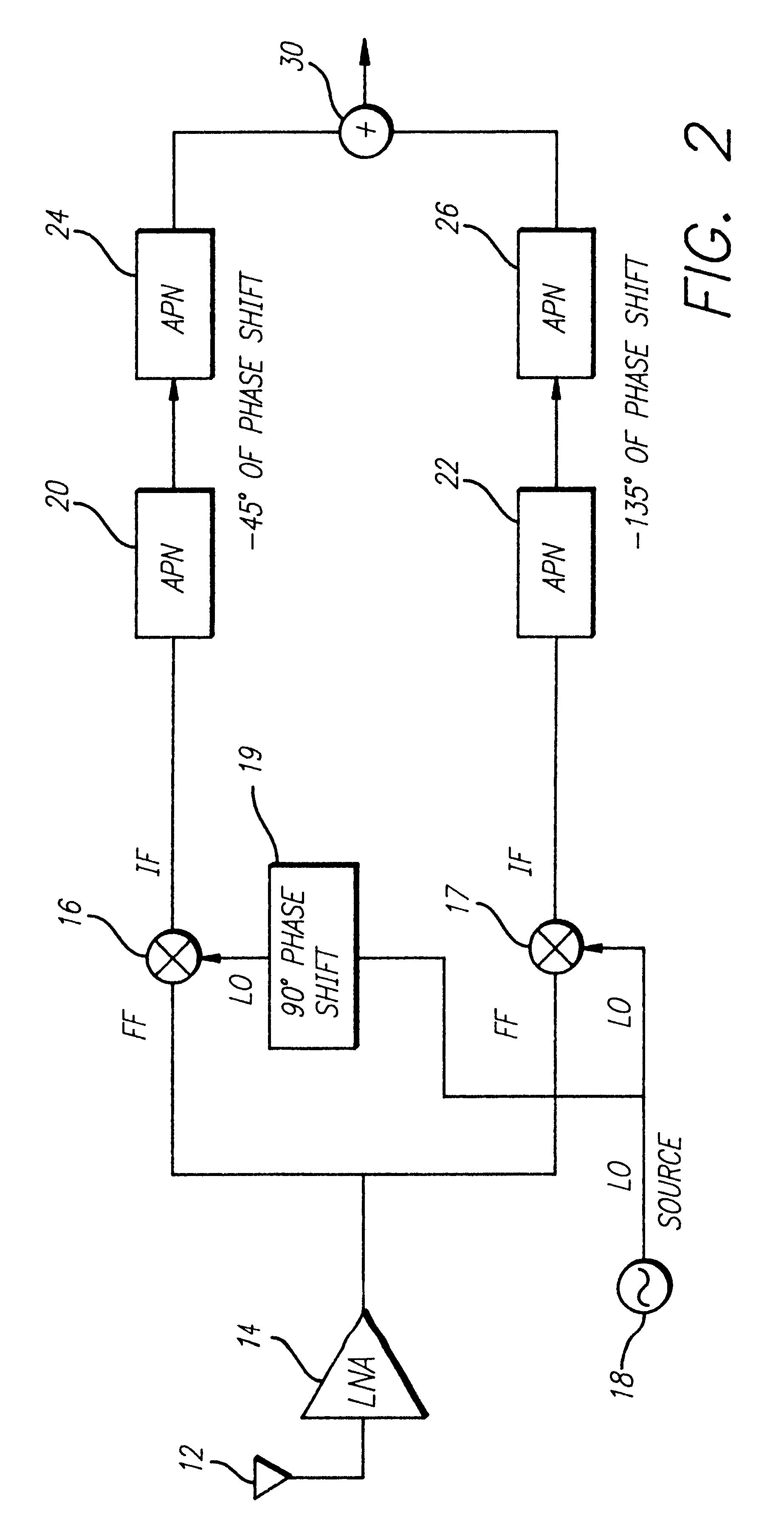 Wideband IF image rejecting receiver