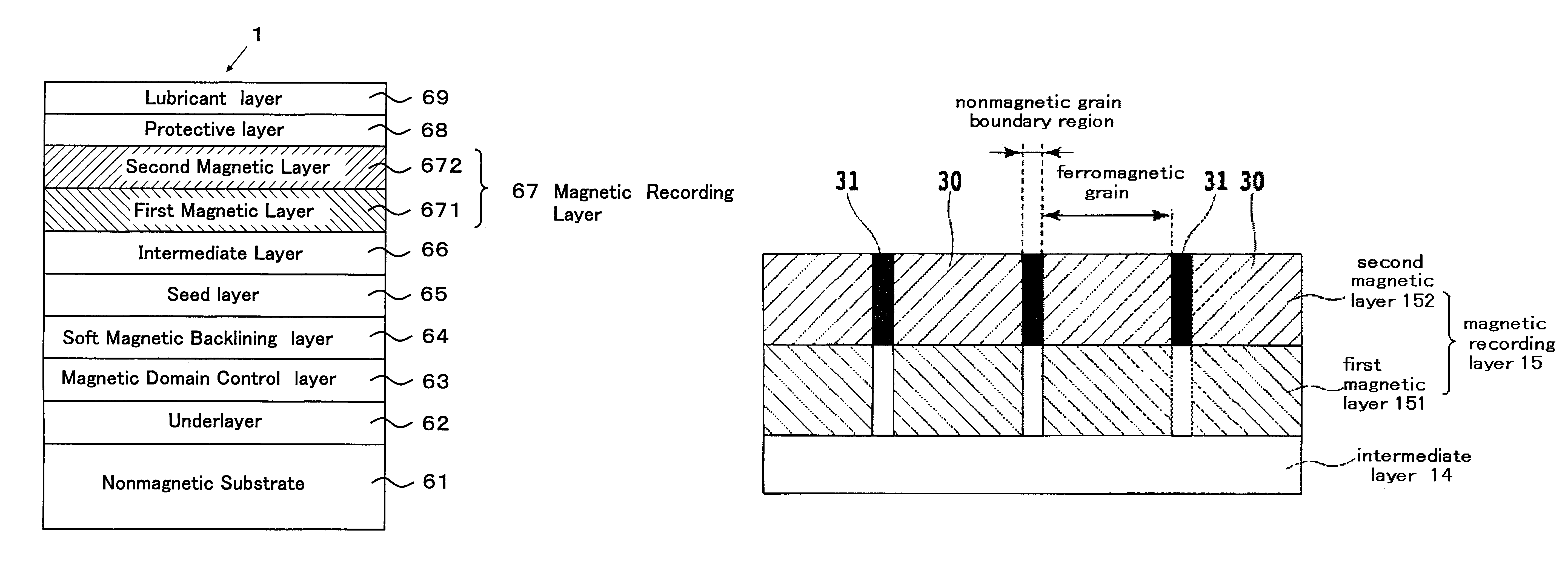 Perpendicular magnetic recording medium and a method for manufacturing the same