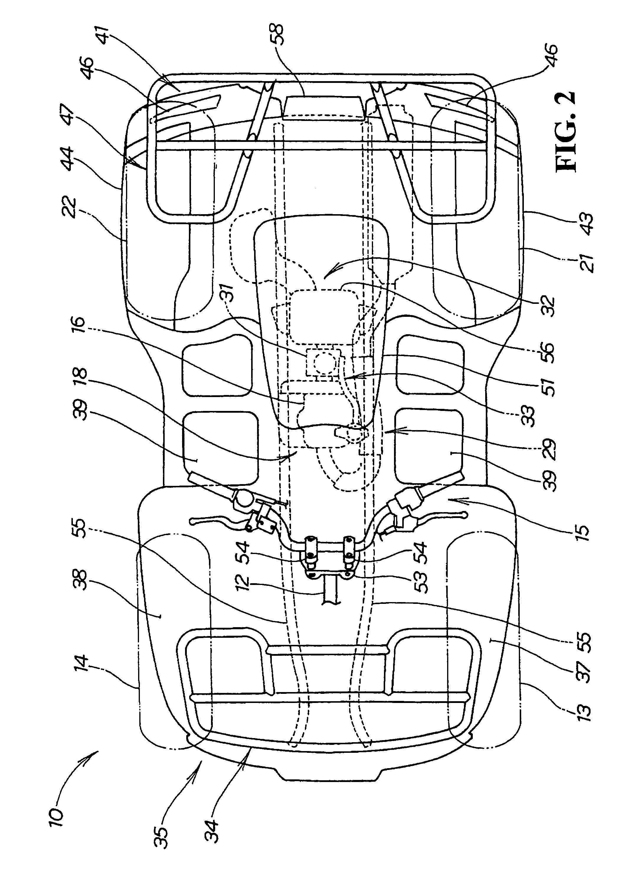 Structure for supporting headlamps for vehicle