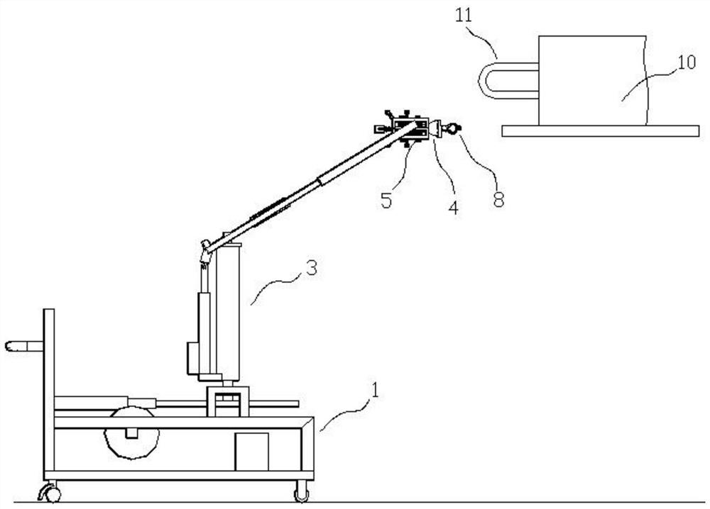 An ultrasonic cleaning device for refrigerant pipes in an air-conditioning water system