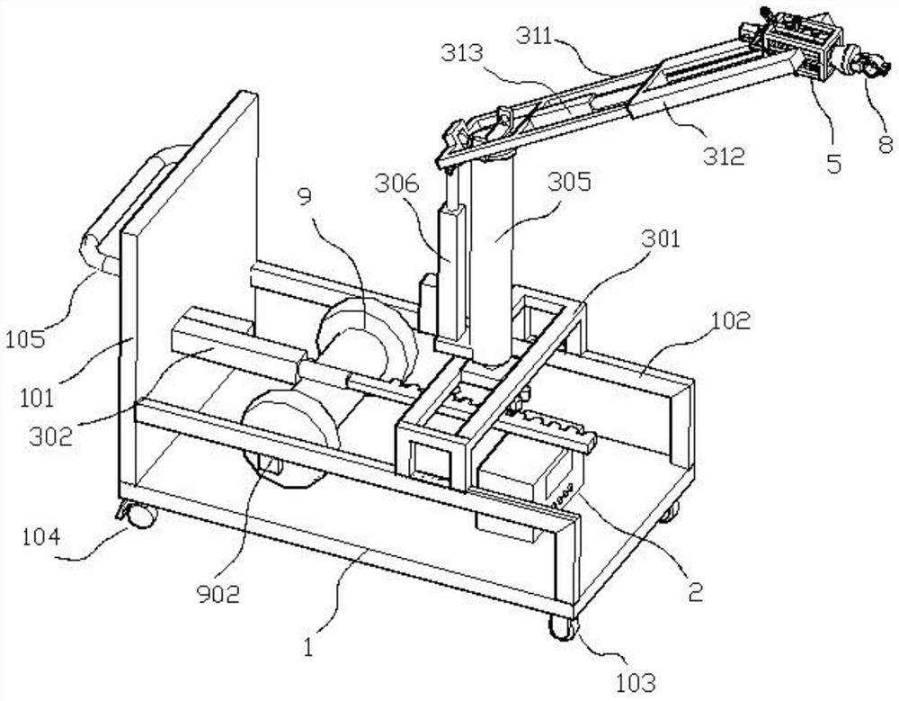 An ultrasonic cleaning device for refrigerant pipes in an air-conditioning water system