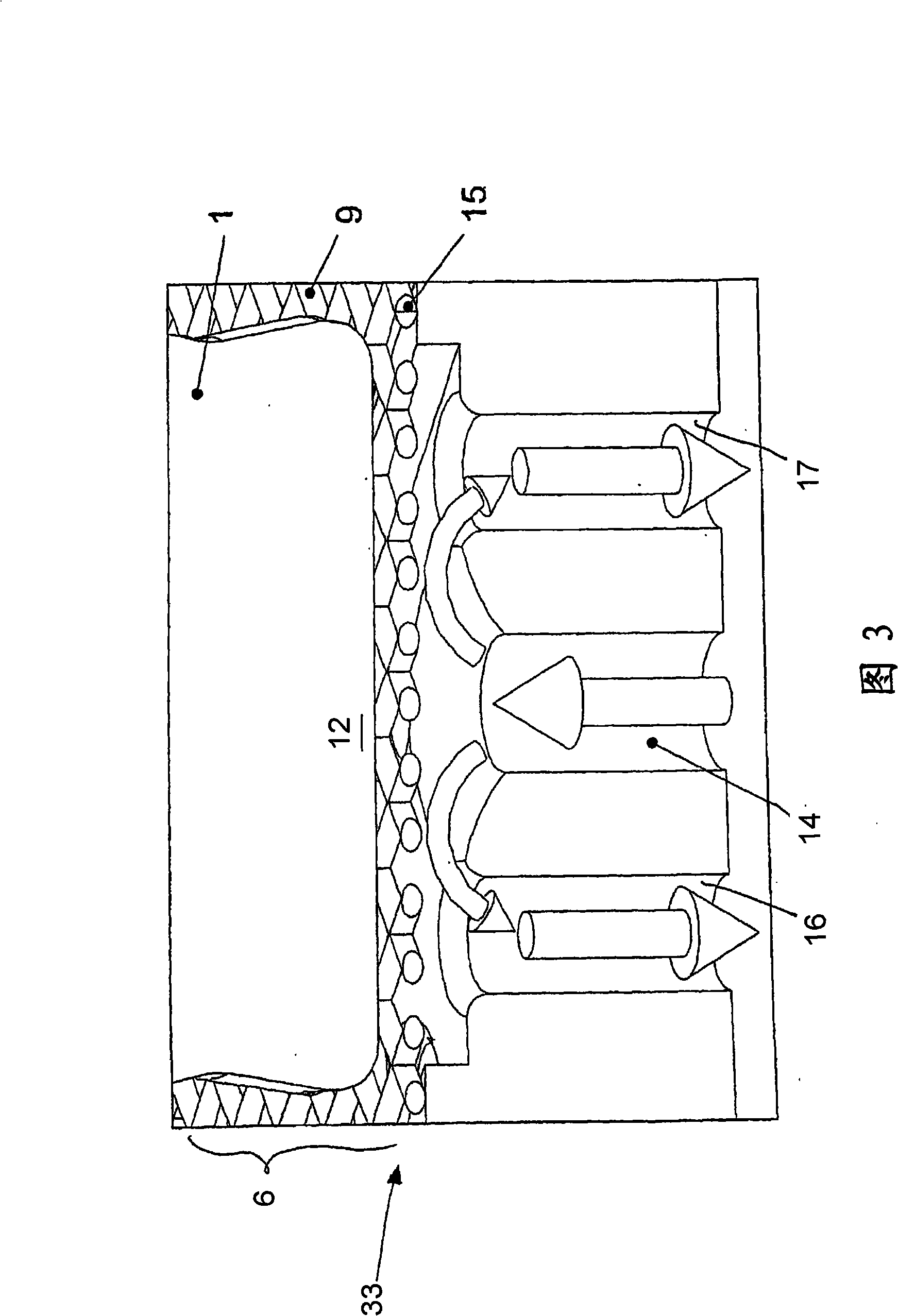 Shrinking process for producing solid, transportable and printable containers and device for carrying out said shrinking process