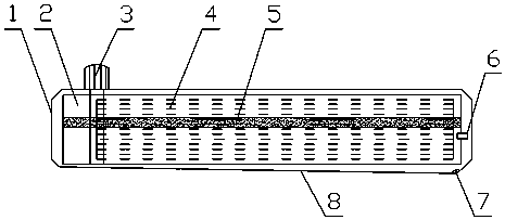 Folding fan type rain shedding device for large bus door top