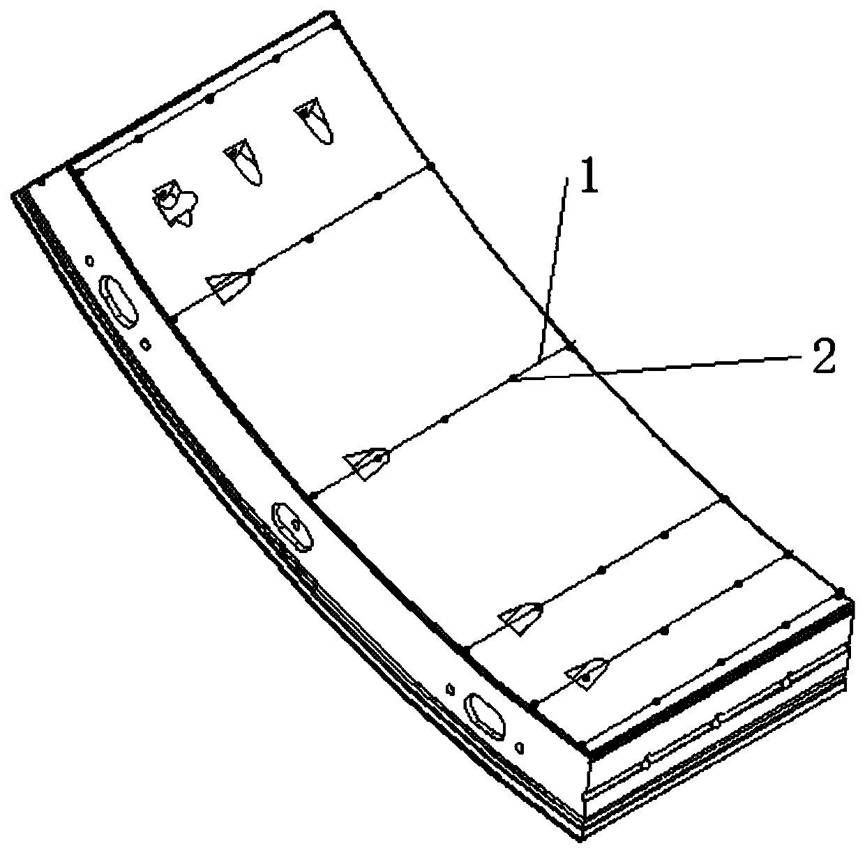 Shield tunnel longitudinal internal force non-pre-buried type monitoring method