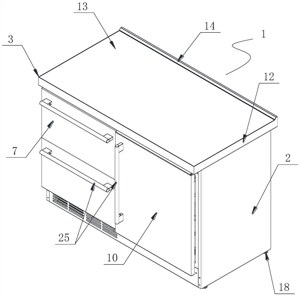 Combined cupboard type refrigerator