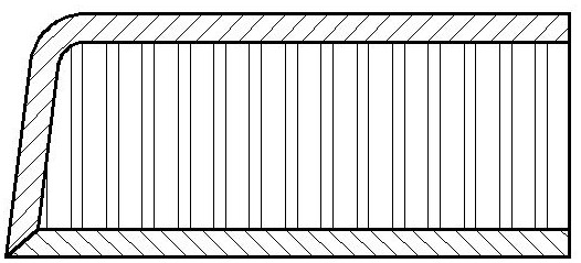 Edge sealing method and device for plastic honeycomb sandwich panel