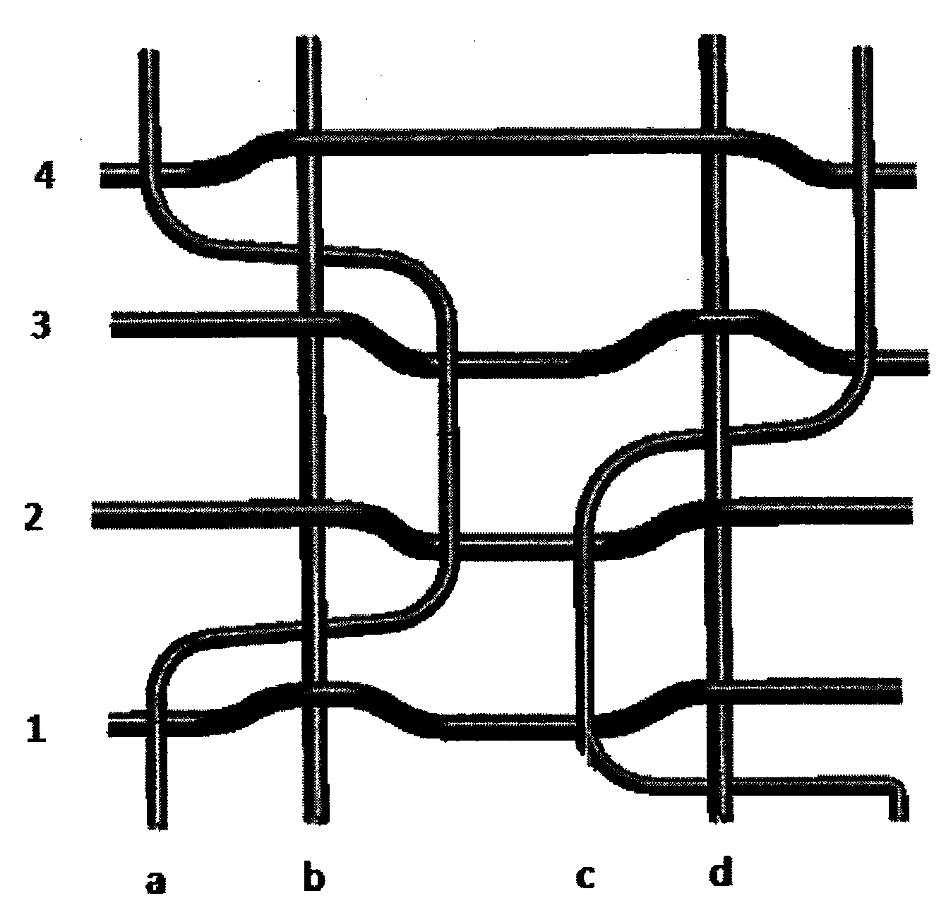 Wire twisting structure tracheal stent