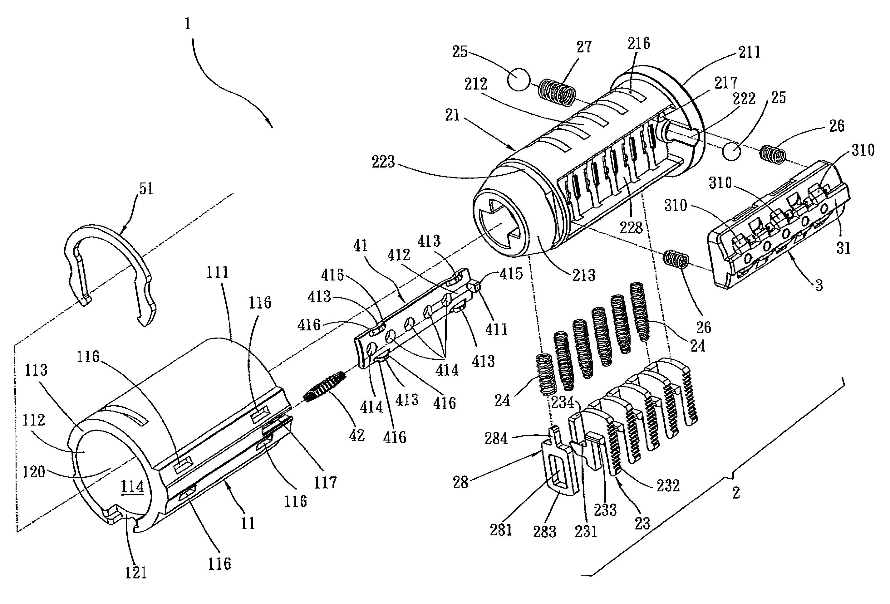 Re-keyable cylinder lock