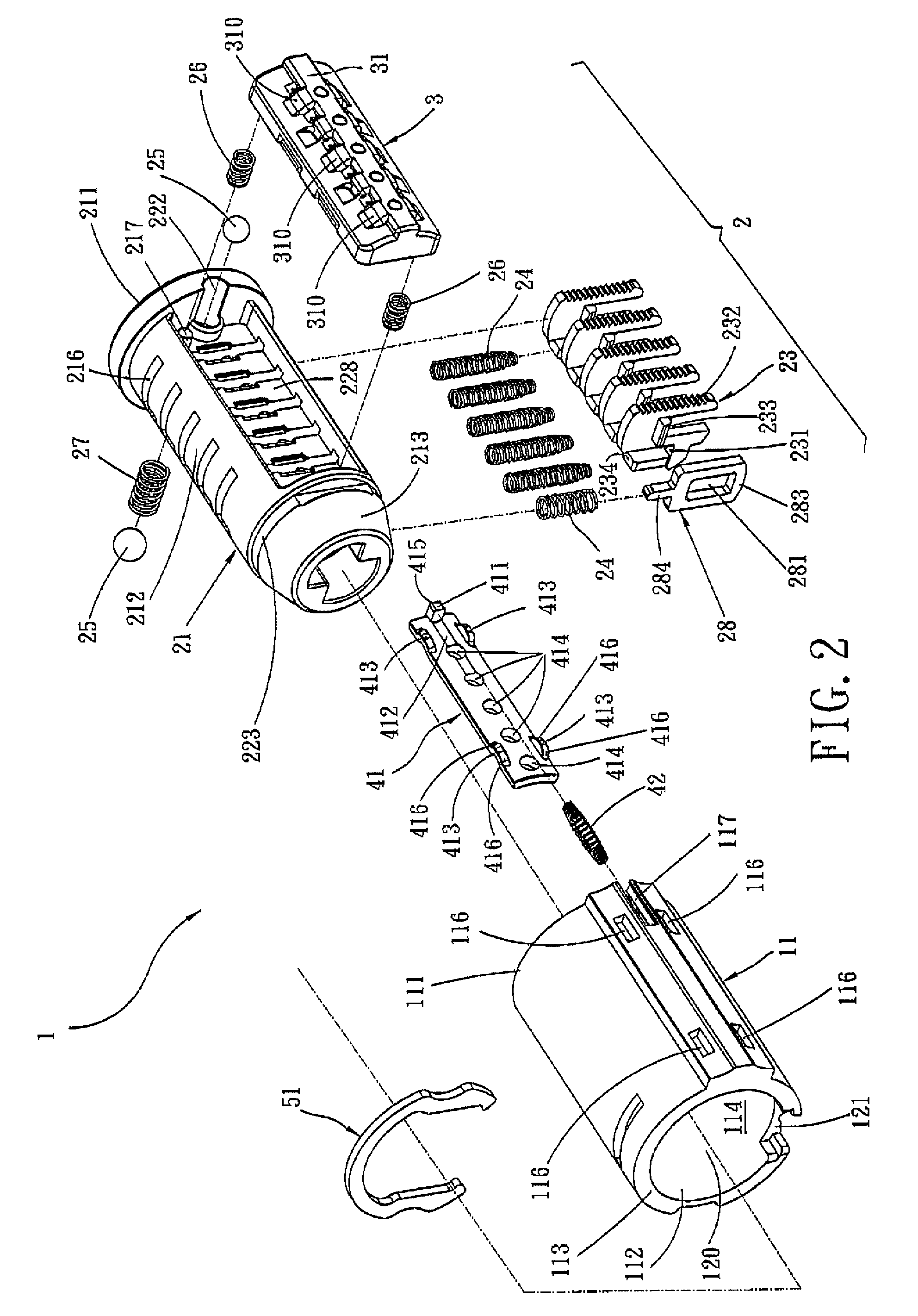 Re-keyable cylinder lock