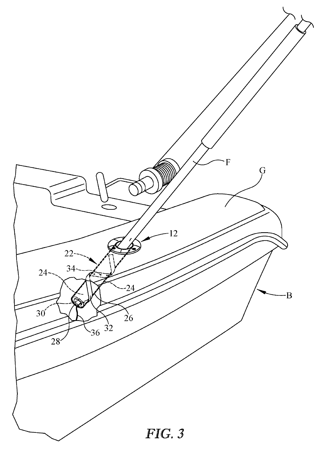 Lighted fishing pole holder