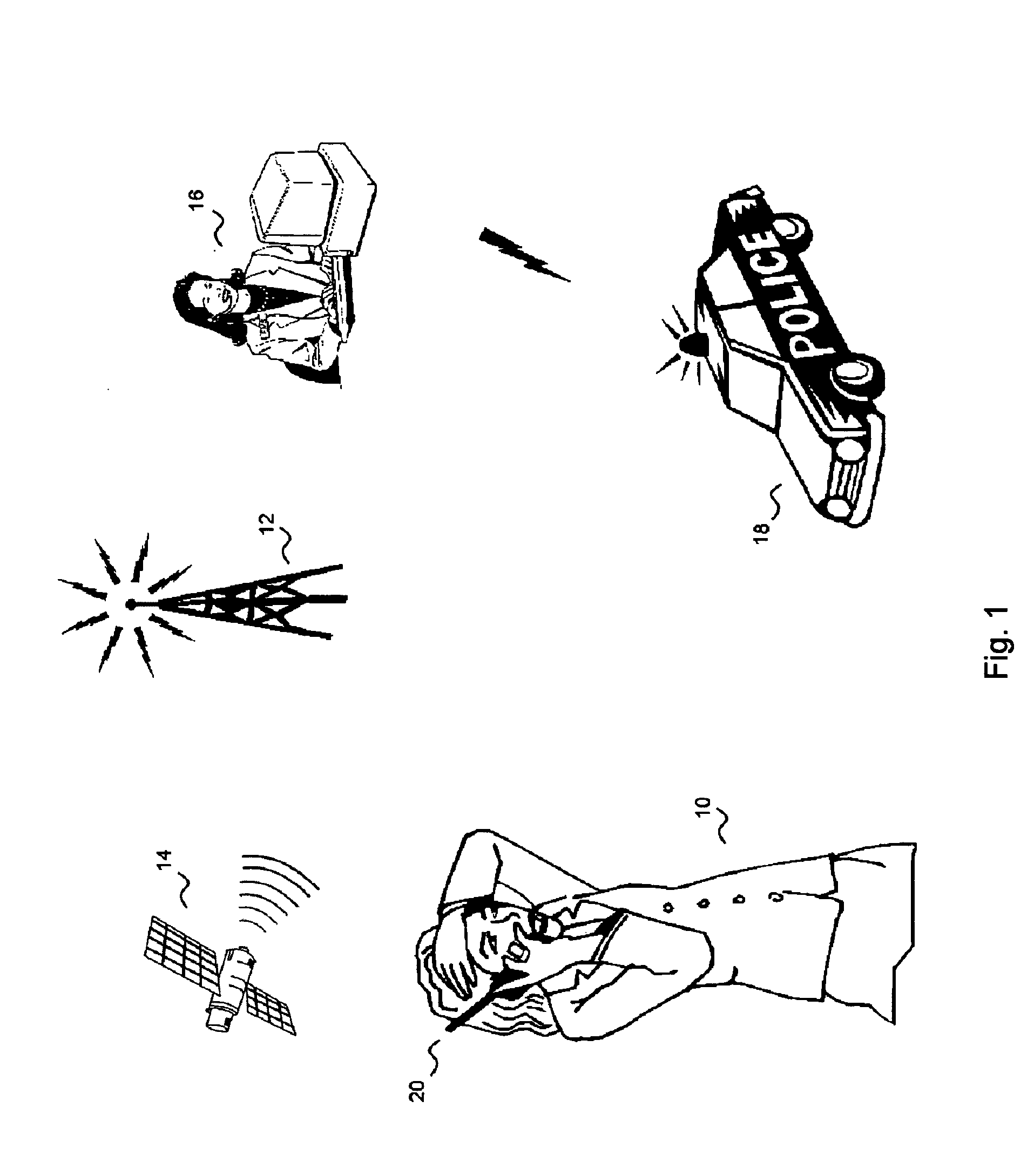 Disguised personal security system in a mobile communications device