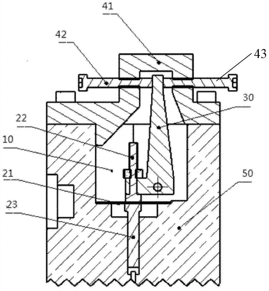 Band-shaped beam klystron outer tuning apparatus