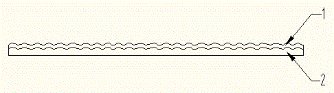 Method utilizing herringbone ripple roller to roll composite plate strip